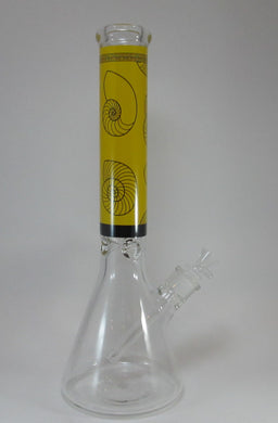 Yellow Seashell Beaker Water Pipe