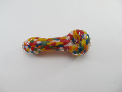 Rainbow Speckled Hand Pipe