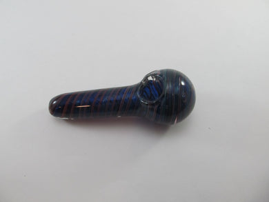 Dark Blue Spiral Hand Pipe