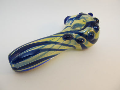 Glass Striped Pipe 4 inch